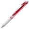 EnerGel Pearl Retractable Liquid Gel Pen, (0.7mm) Metal Tip, Medium Line, Red Accent, Red Ink